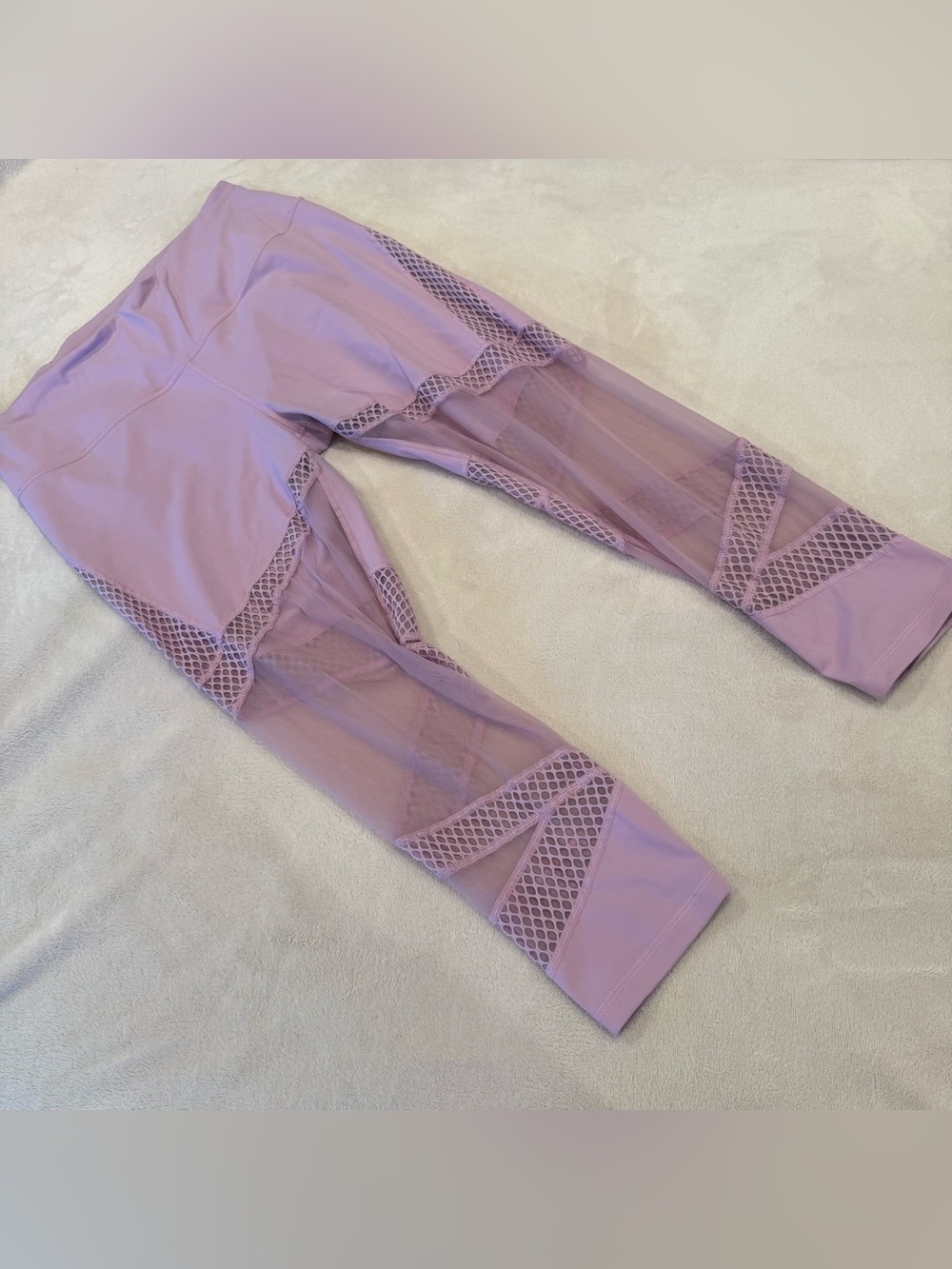 Victoria's Secret Lilac Mesh Panel Women's Leggings